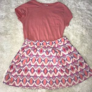 Forever 21 Patterned Skirt